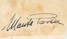 Biglietto firmato Marisa Pavan