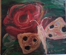  B.mascarell , olio su cartone telato