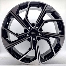 4 cerchi lega audi a8 volkswagen golf r19 nero lucido diamantato lt005722