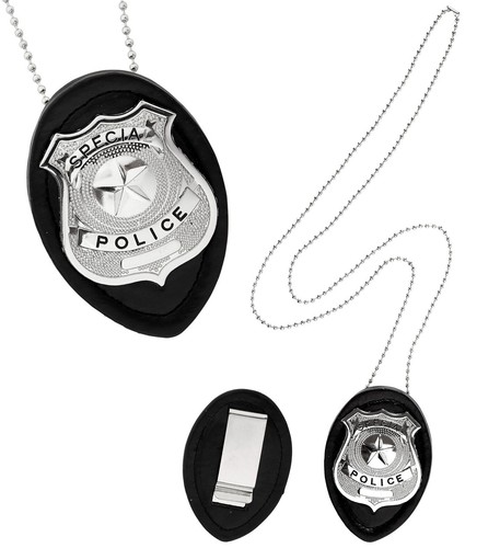 Collana distintivo polizia - collana,