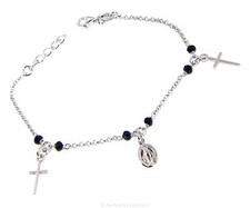 bracciale rosario argento 925