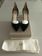 FRANCESCO RUSSO DECOLLETE' N. 38 italiano COLORE NERO IN CAMOSCIO