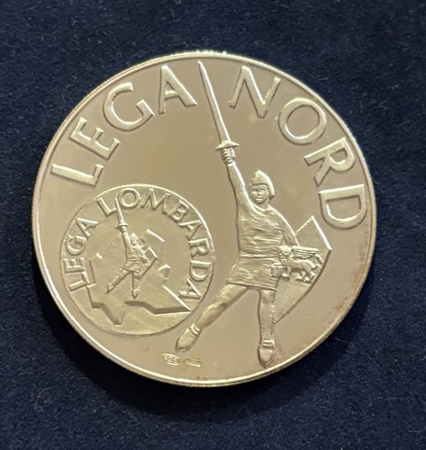 Medaglia argento lega nord - medaglia,