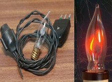 luce presepe effetto fuoco tremolante V220 accessori portalampadina cavo e spina