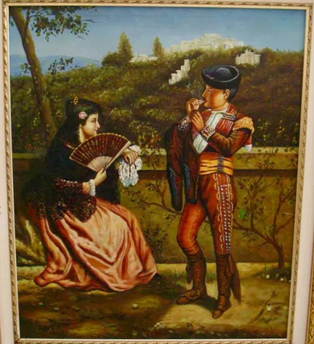 Antonio vietri olio tela - antonio,