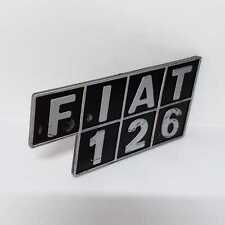 LOGO SIGLA MODELLO CON DIFETTO FIAT 126 ORIGINALE 546945