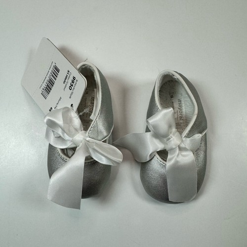 Scarpe con fiocco argento