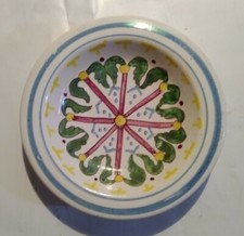 piattino in ceramica artigianale decorato a mano 