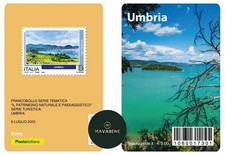 ITALIA 2025 UMBRIA SERIE TURISTICA REGIONI TESSERA FILATELICA FRANCOBOLLO