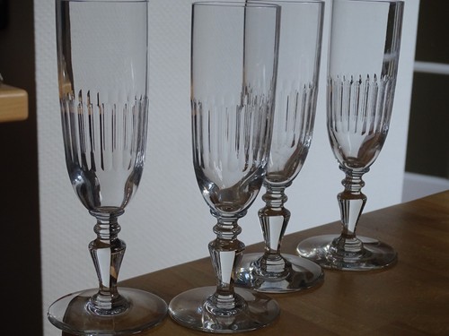 Baccarat flutes champagne - 4, a
