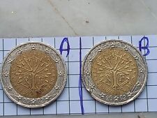 RARISSIMA Moneta 2 euro FRANCIA ANNO 2002 ERRORI CONIO CIRCOLATE  - DUE MONETE