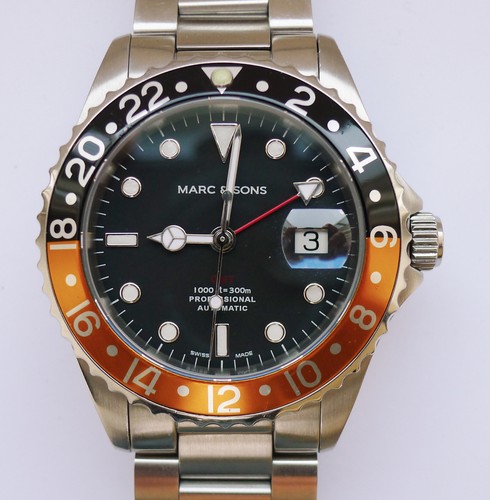 Marc sons gmt swiss - gmt, eta