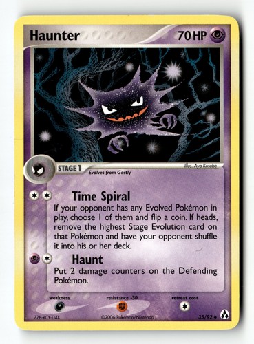 Pokemon card haunter legend - card,