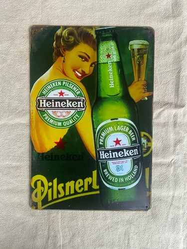 Insegna metallo heineken - insegna,