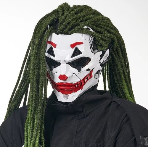 Maschera clown cyberpunk - clown,