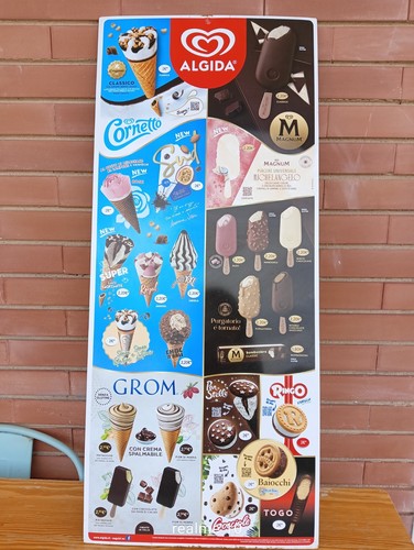 Tabella gelati algida - gelati, vintage