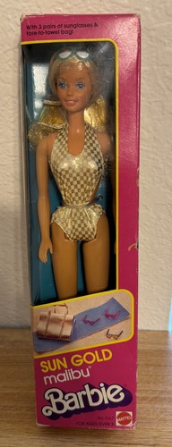 Bambola barbie sun - sun, gold