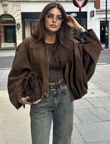 Zara giacca bomber effetto - zara,