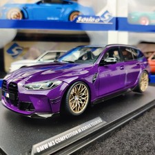 SOLIDO BMW M3 COMPETITION TOURING PERFORMANCE PARTS PURPLE PEARL 1:18 NEUF BOITE