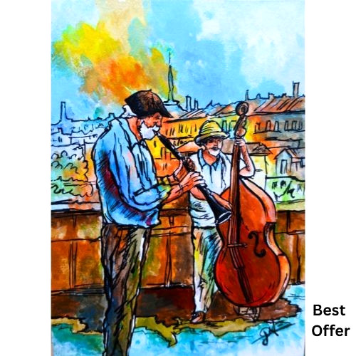 Aceo originale musicisti - aceo, di