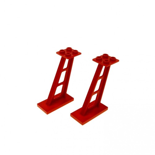 Lego supporto 2x4x5 rosso - 2x,