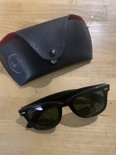 B & L RAY BAN U.S.A. WAYFARER BLACK 5024 VINTAGE SUNGLASS ‘70