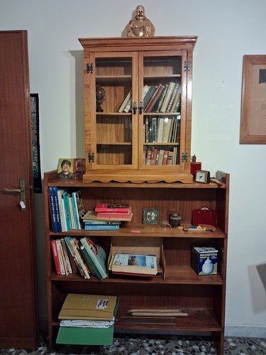 Antica libreria vetrinetta - antica,