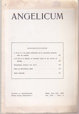 Angelicum Oct. - Dec. 1968 -