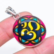 Ciondolo tondo in vetro