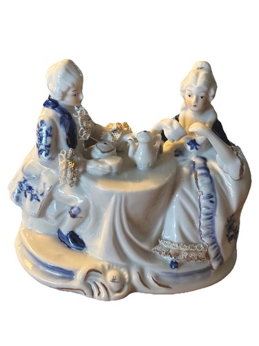 Coppia porcellana blu bianca - coppia,