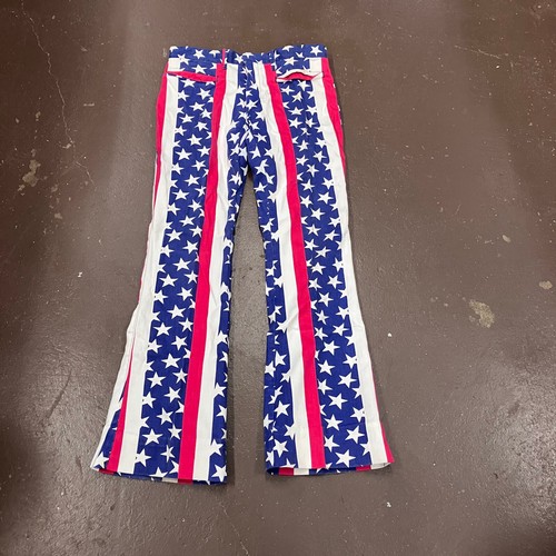Male slack jeans american flag - jeans,