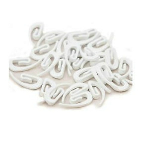 Ganci per tende bianchi - ganci,