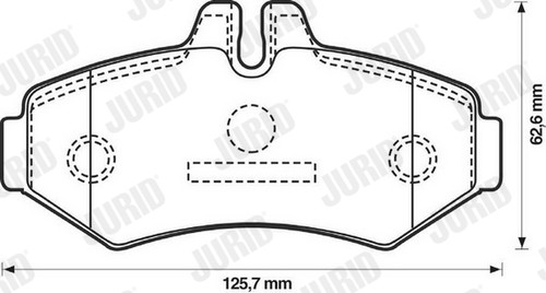 571950j jurid brake pad set - 571950j,