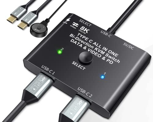 Switch kvm usb - pc, 8k