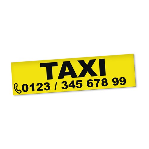 Taxi magnetschild auto taxiruf - taxi,