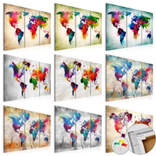 Mappamondo Lavagna Di Sughero Quadro Su Tela Decorazione da parete k-A-0006-p-f