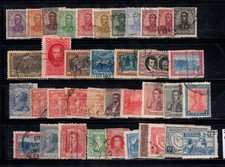 Argentina 1908-24 Usato 100% San Martino, Celebrità, Rivoluzione