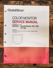 LG StudioWorks 78i 78T CF786 Monitor Manuale di servizio *Originale*