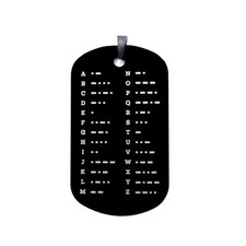 Morse code keychain chart - code, ham