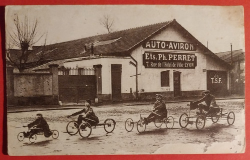 Cartolina bici carretti primi - bici,