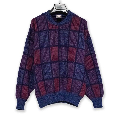 Maglione vintage blu - maglione, rosso