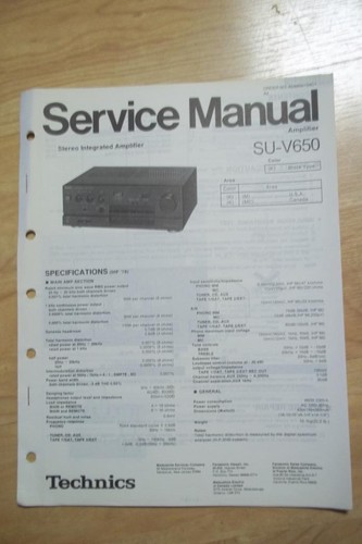 Technics manuale servizio - technics,