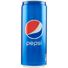 Pepsi Regular, Bevanda Analcolica Gusto Cola, Lattina Sleek, Formato da 24x0,33L