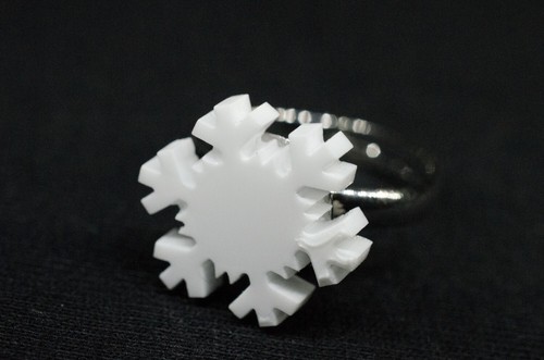 Anello fiocco neve - anello,