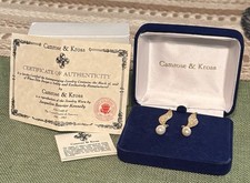 Orecchini a goccia perle e oro