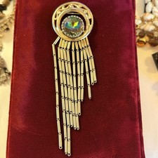 Spilla Tormalina Anguria Elsa Schiaparelli anni 50 5” Firmata Pezzo Dichiarazione