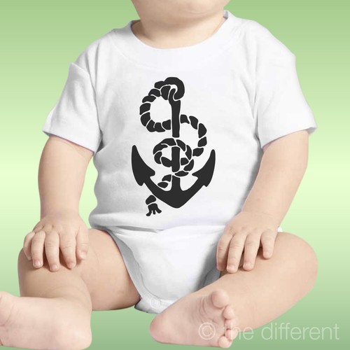 Body neonato unisex ancora - body,