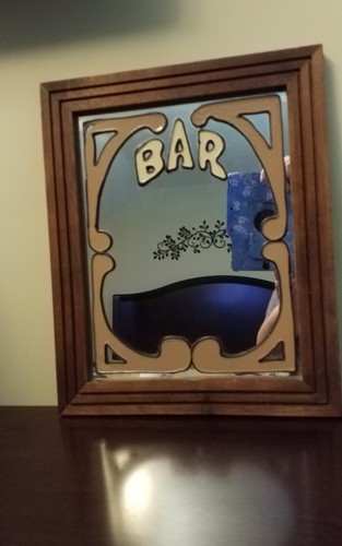 Specchio bar vintage cornice - specchio,