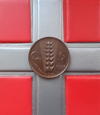 (£)   5 Centesimi 1934 (Spiga 2° tipo) - REGNO D'ITALIA - VITTORIO EMANUELE III 