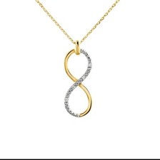 Collana Oro Giallo 375 e Diamanti  1,3g